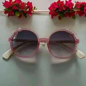 Pink Glitter Little Girl Sunglasses